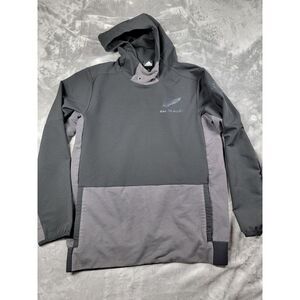 Adidas New Zealand All‎ Blacks Rugby Mens Medium Performance Pullover Hoodie